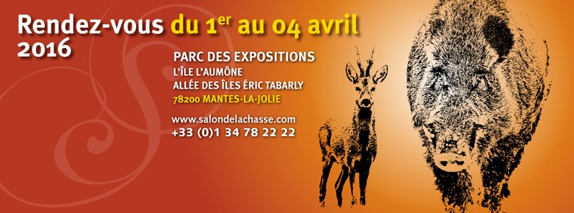 Salon de la #Chasse et de la faune sauvage de #Rambouillet du 1er au 4 avril 2016 ow.ly/ZdbdA