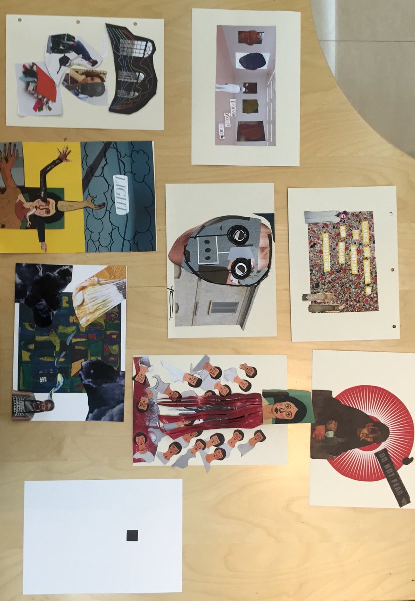 tazuri_mena's tweet photo. process | results from the workshop- collaging as an aim is to explore participants' idea of abstract generation. https://t.co/hS7hCeRmW0