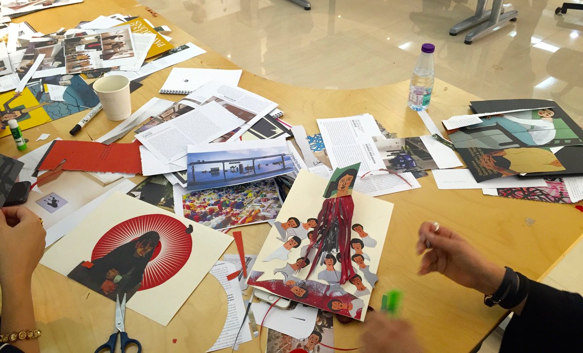 tazuri_mena's tweet photo. process | results from the workshop- collaging as an aim is to explore participants' idea of abstract generation. https://t.co/hS7hCeRmW0