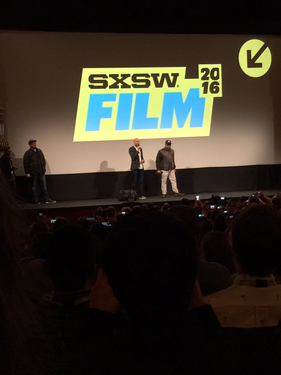 ChrisHall_ATX's tweet photo. Had a great time at my first SxSW film event seeing Keanu. This is right before  Key &amp; Peele threw out stuffed cats. https://t.co/oQtjtFchxq
