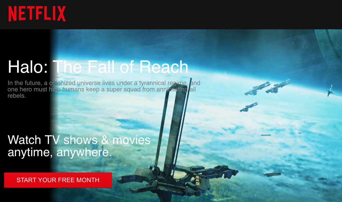 WinC_Gaming's tweet photo. #HaloTheFallOfReach animated show now available on Netflix.
https://t.co/MuoWPYEzLc https://t.co/kB64zPy9vP