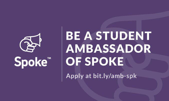 Spoke_app's tweet photo. Represent Spoke in your community and have an awesome experience! 
Hurry up and apply at https://t.co/kDe4LudccK!! https://t.co/m2wbSw2WfM