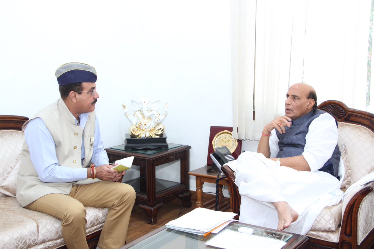 HMOIndia's tweet photo. Lt. Governor of Andaman and Nicobar Islands Shri AK Singh met the HM in New Delhi https://t.co/NHta8lbOM3