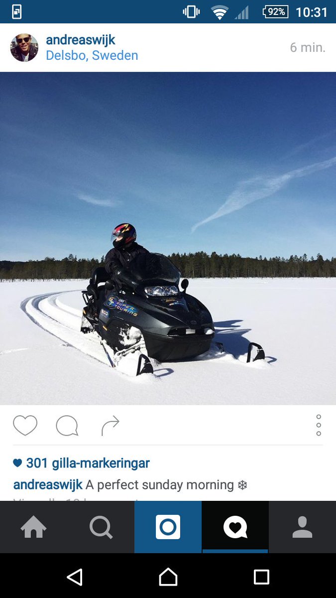 Kanske man ska ut på skotertur idag, eller vad säger ni?