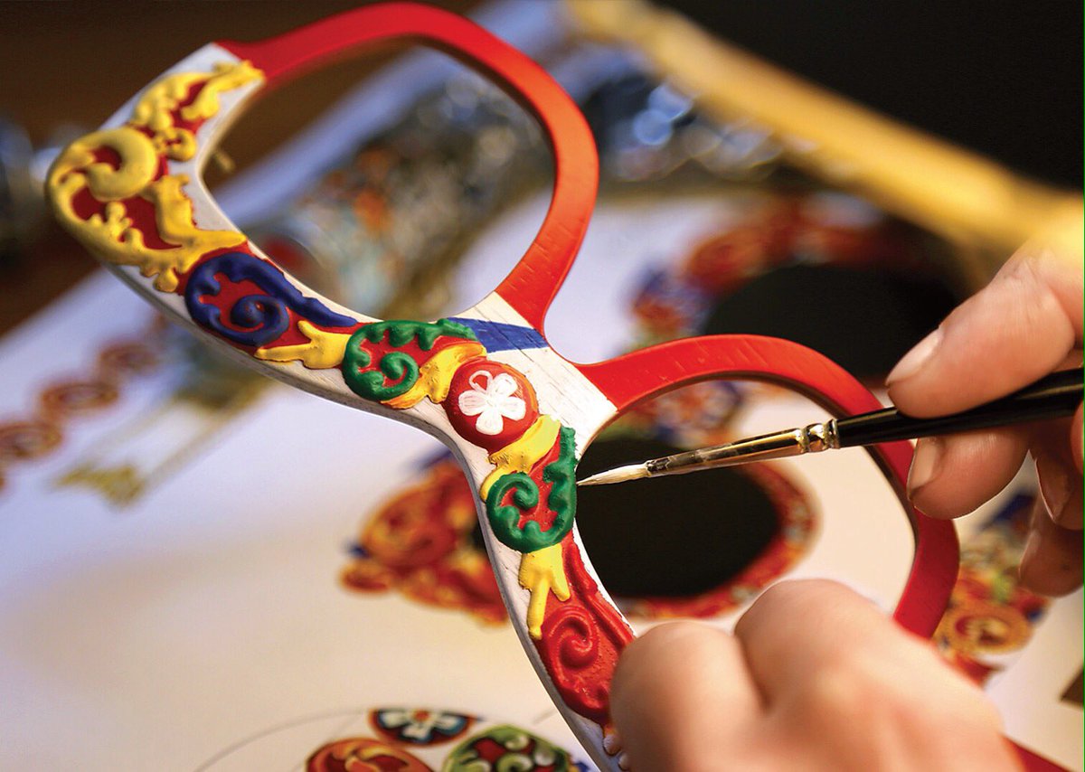 Handmade and hand painted sunglasses created by master craftsmen. #DGSicilianCarretto #DGEyewear