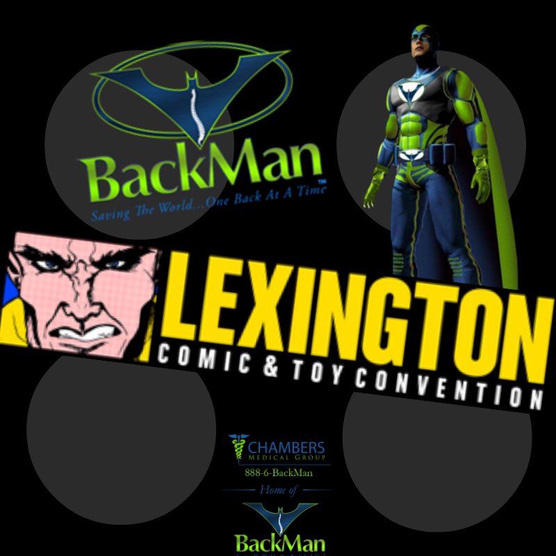 ChambersMedGrp's tweet photo. #LexComicCon #SuperHeroes #Kentucky #BackMan #ChambersMedicalGroup #8886BackMan https://t.co/xzNDWRkRud