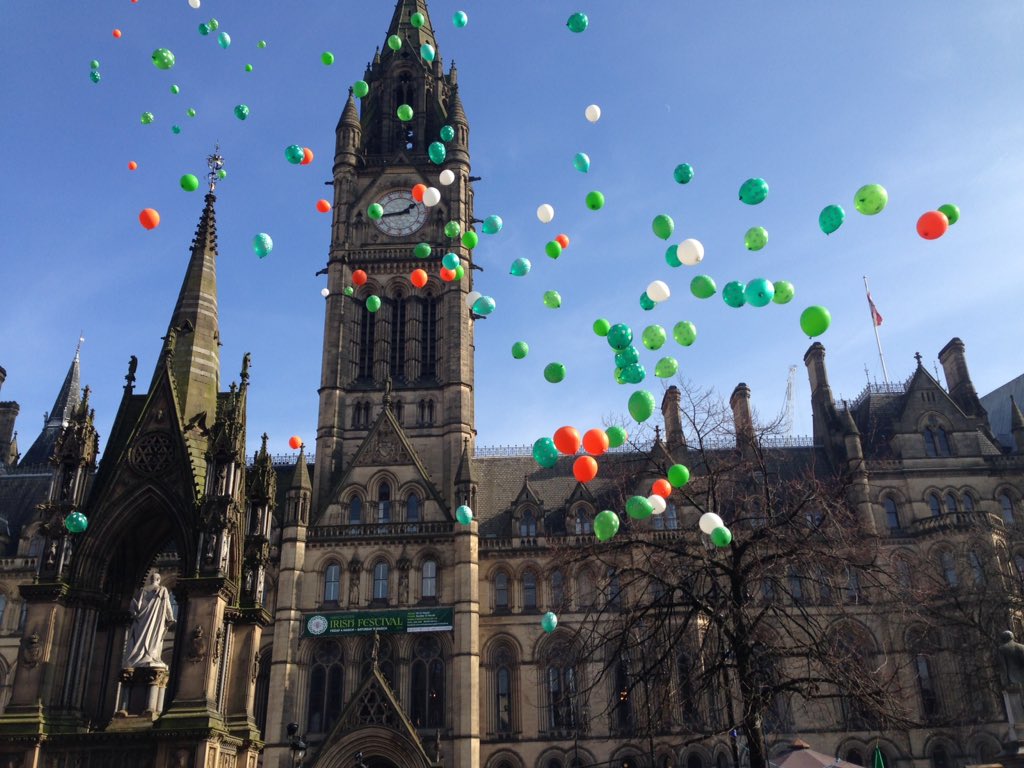 What a special day in Manchester for #StPatricksDay parade!