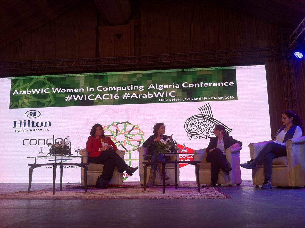 Yasmine_Djellal's tweet photo. The last session of #WICAC16: #Women #Entrepreneurs: @rchakaki "my fear is to live without making a difference" https://t.co/MXLyBfUEgb