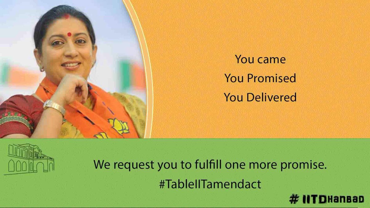 nivyanth's tweet photo. Time to fullfil your promise.
#CCD
#tableIITamendact
#IITDhanbad
@PMOIndia
@HRDMinistry
@smritiirani https://t.co/V4Os06YcOc
