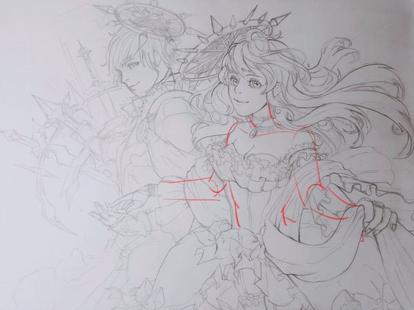 draw___ing's tweet photo. @Elljerus_ 고칠부분이 거의 안보이는군요! 선도 디테일도 모두 깔끔하고 완성도 있어서 놀랐답니다.
CG로 채색을 하실거면 더 깔끔하고 진하게, 약간의 명암표시를 해두는것도 좋을것입니다. https://t.co/4ehbvNP2yQ