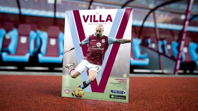reach_sport's tweet photo. Matchday! @AVFCOfficial programme cover here for you... #AVFCvTHFC https://t.co/9DzmBkJov8
