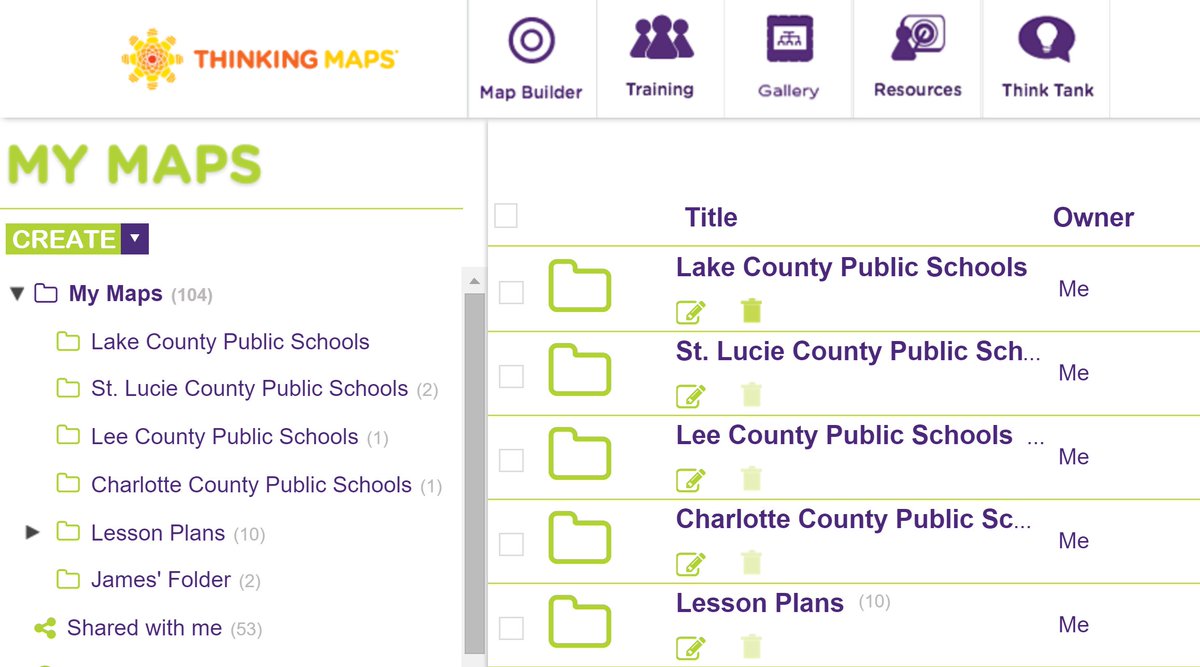 James_C_Dean's tweet image. @RoseySoto @srhulsman @Spirit_VCS Look at what&apos;s new @ThinkingMaps #TMLC #MapBuilder #Folders