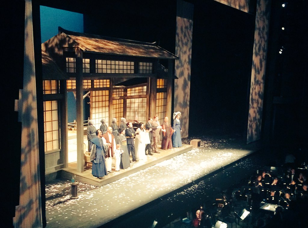 tshaw3000's tweet photo. That moment when everyone boos B.F. Pinkerton at the credits... #heartwrenching #soulful #madamebutterfly #vanopera https://t.co/YOBp57ywgF