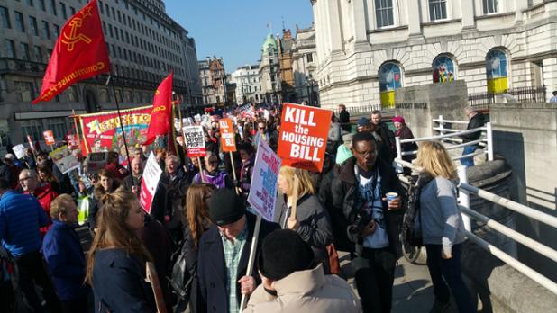 We're at the #KillTheHousingBill March and there's a lot of us