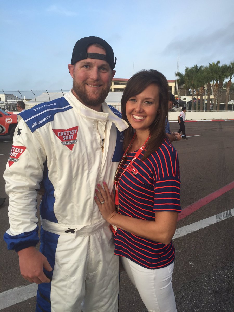 BrittStoren's tweet photo. Even though they ran out of gas (😂), it worked out since he got 2 extra laps with @MarioAndretti today! #TooFunny https://t.co/N9rjBgW1cr