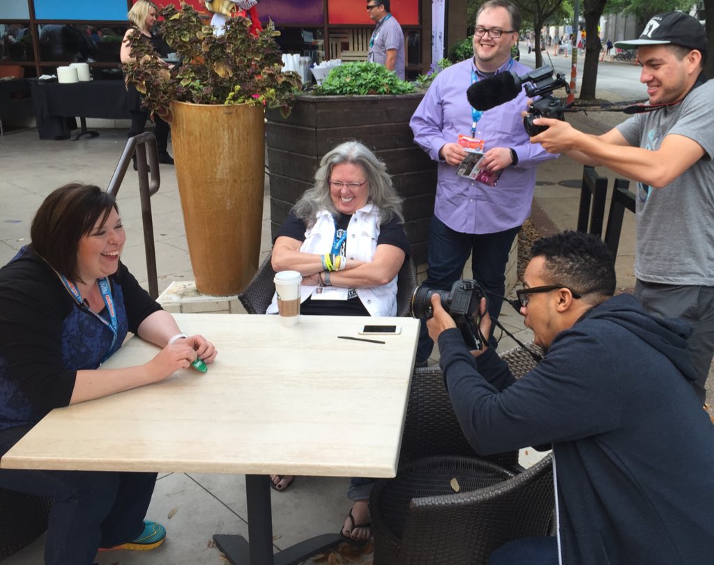vcfintech's tweet photo. Great shooting with @VentureCenter & @fiverr at #SWSWi - we don't mind talking about great products & services. https://t.co/3ro1X1uMSt