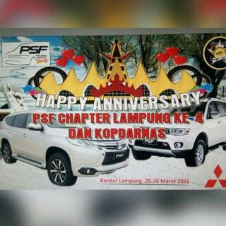 PSFBanten's tweet photo. Come n Join Anniversary PSF Chapter Lampung ke-4 serta Kopdarnas PSF, BDL 25-26 Maret 2016 @psf_id @KTBMitsubishi @ https://t.co/WZinSaHlxq