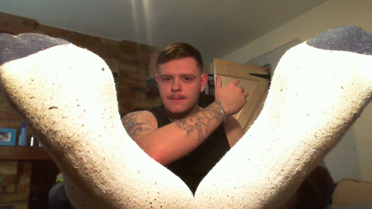master_sherman's tweet photo. @master_sherman #sockedfeet #bigfeet #footmaster #cashmaster #alpha #str8master #giantfeet https://t.co/xqmbCoBbiV