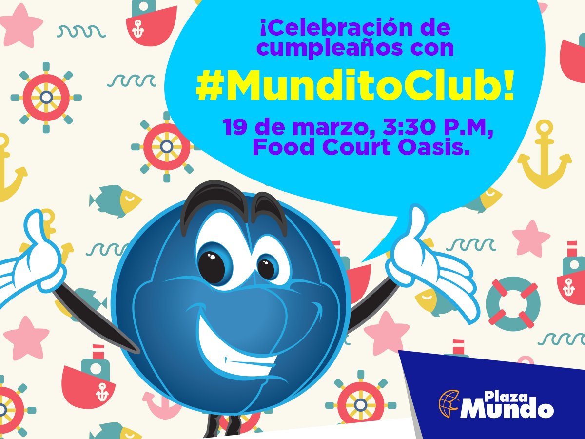 plazamundo's tweet photo. En una semana tendremos la celebración de #MunditoClub. ¡No te la puedes perder! https://t.co/Jq7m1NUWme