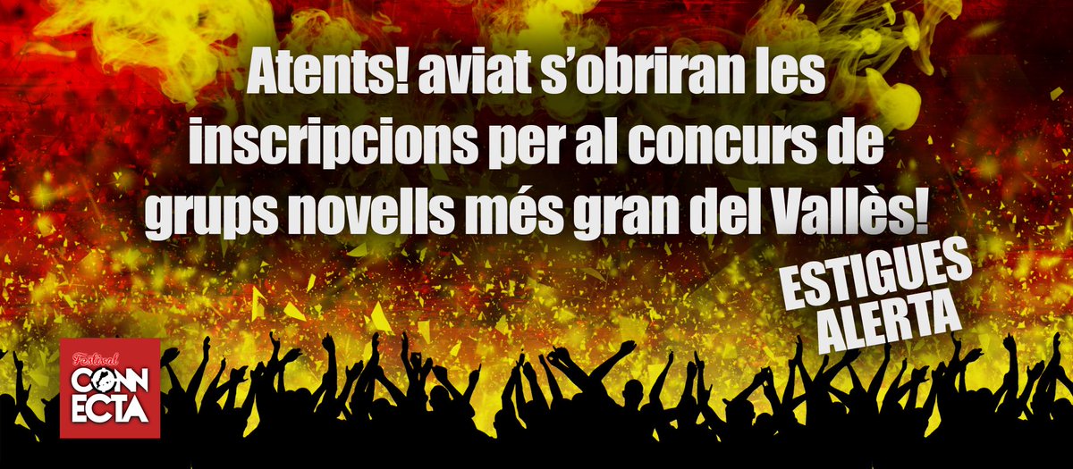 ConnectaFest's tweet photo. Tens un grup de música i voleu donar-vos a conèixer? Estigueu alerta! #Connecta2016 #Vallès https://t.co/tP4oK6QpTp