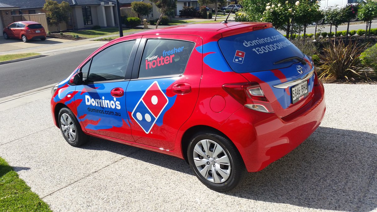 signcolour's tweet image. #vehiclesignage for @dominos 
#signcolour #signage #vehiclegraphics #adelaide