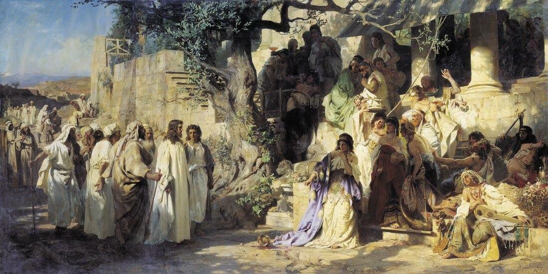 soledadlalinea's tweet photo. Evangelio de hoy, según San Juan 8,1-11. 
Jesús fue al monte de los Olivos. 
Al amanecer volvió al Templo… https://t.co/FKY4mgka3q