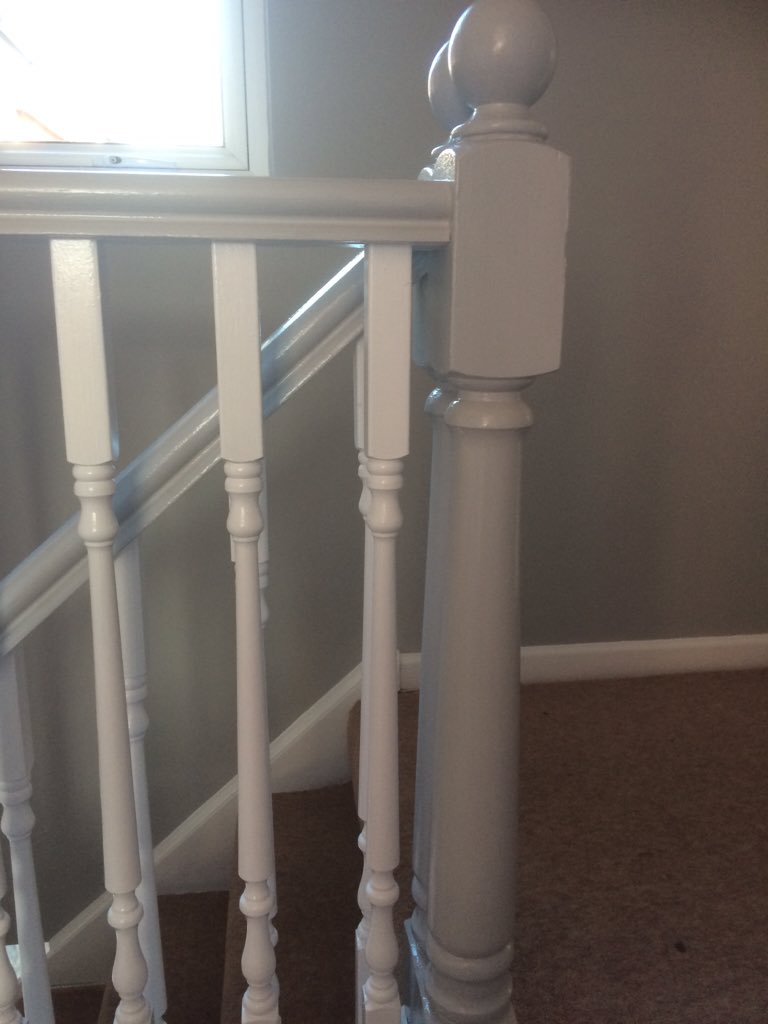 DecoratorJerry's tweet photo. Completed #hallstairsandlanding clever use of colour striking result @ZinsserUK #chicshadow #roastedred @duluxuk https://t.co/FuZTNlyraf