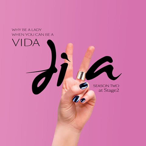 TMHDubai's tweet photo. Ladies, you know where to go next Tuesday! #VIDADIVA season 2 at @VidaDowntown. Artwork by lovely TMH team #tmhdubai https://t.co/G14Eah4OyU