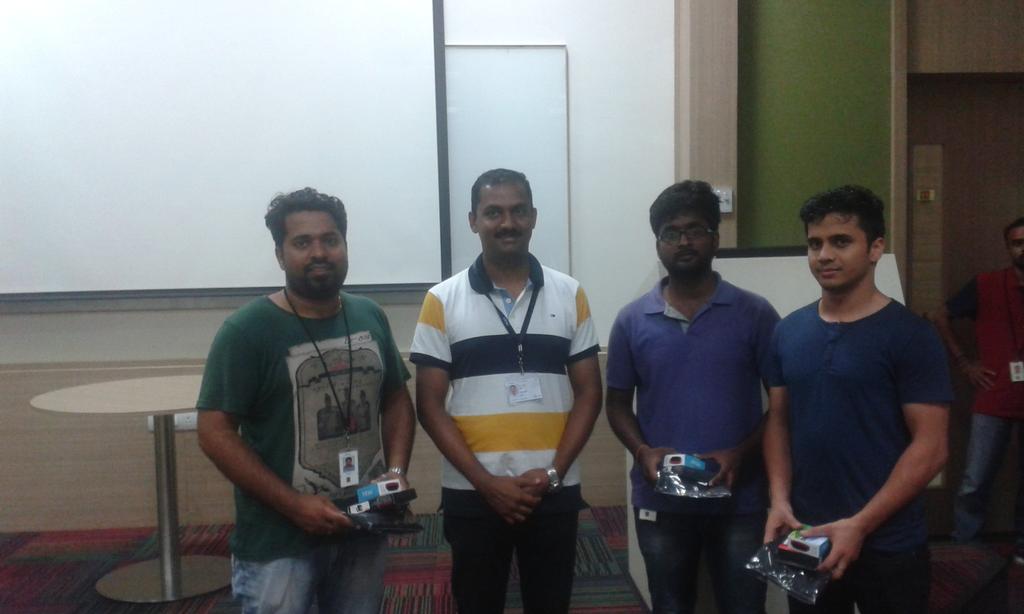 jaynair78's tweet photo. Anil Rajan TVM DC Executive Council member and Delivery Manager with #infyhackathon winners at #trinfy https://t.co/eUpfGSlfE5