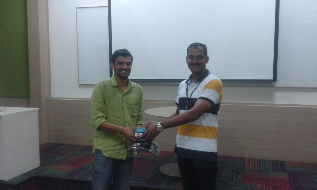 jaynair78's tweet photo. Anil Rajan TVM DC Executive Council member and Delivery Manager with #infyhackathon winners at #trinfy https://t.co/eUpfGSlfE5