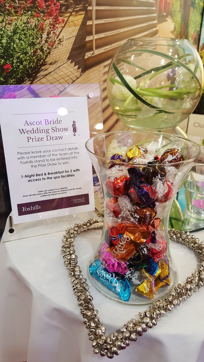A great start to Day 2 <a href="/BrideMag/">Bride Magazine</a> Ascot Wedding Show. Come by at stand 125 to see <a href="/FoxhillsSurrey/">Foxhills Club & Resort</a> #weddingvenue