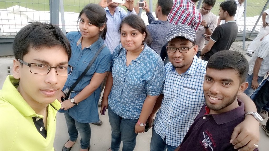 Diotima93's tweet photo. Friends brought together for the love of cricket. Thanks to @CABCricket#LetsPackEden#t20worldcup https://t.co/hz2Apnrwtz