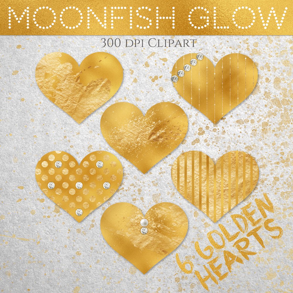 MoonfishGlow's tweet photo. Gold Glam Heart Clipart Embellishments! https://t.co/9rRnsgDEvl via @Etsy #Clipart #gold #etsy https://t.co/zvzai5yhw3