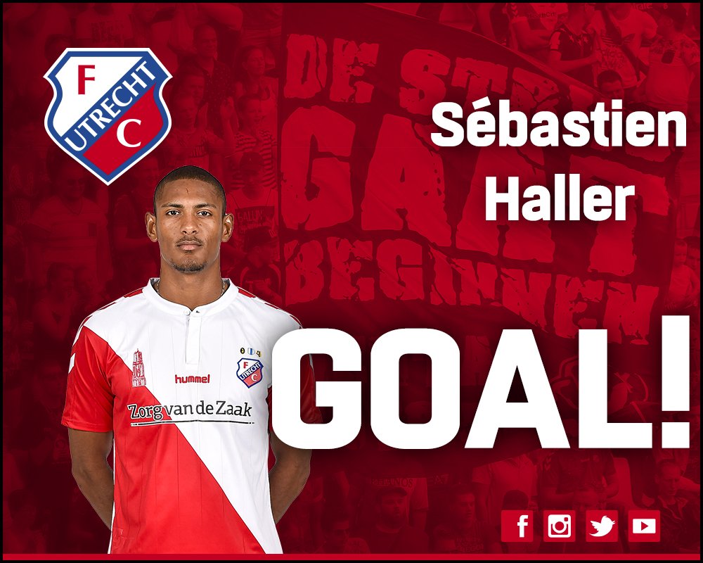 fcutrechtmatch's tweet photo. 24. GOOOOAAAALLLLL! HEERLIJKE HALVE OMHAAL VAN @HallerSeb! Wat een goal zeg! 1-0 voor #fcutrecht! #utrado https://t.co/IMSlqRLBXe
