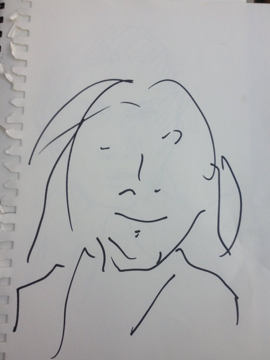 似顔絵描き、始めました。5分$10、2秒$2。
I started drawing a portrait on the street. 5min $10 ,2sec $2.