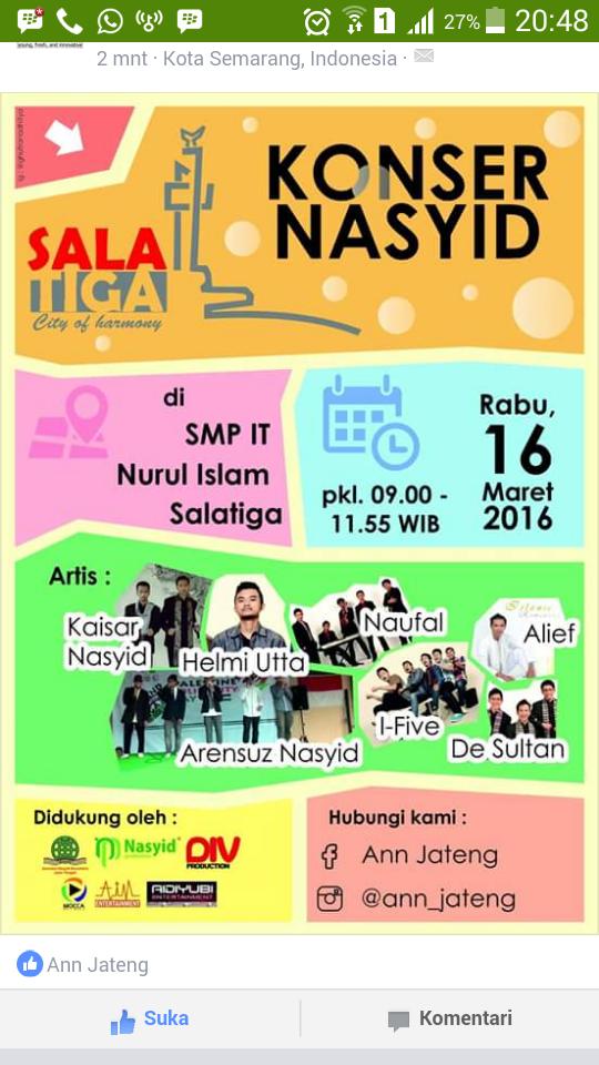 annjateng's tweet photo. #SalatigaNasyidFest
#Nasyid
#MusikPositif
#annjateng
#salatiga
#konsernasyidsalatiga
#SalatigaCityofHarmony https://t.co/lEknrPgU9v