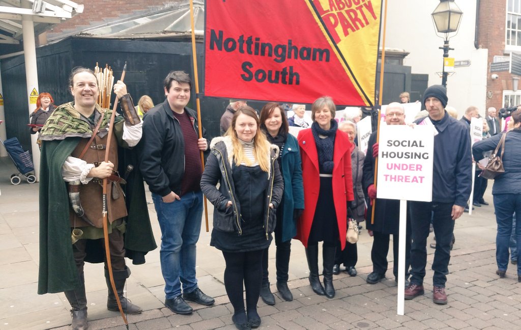 LilianGreenwood's tweet photo. .@ng_labour standing with @nottmcityhomes tenants to defend docial housing &amp; fight the Tories' Housing Bill https://t.co/3ujzGmWwOw