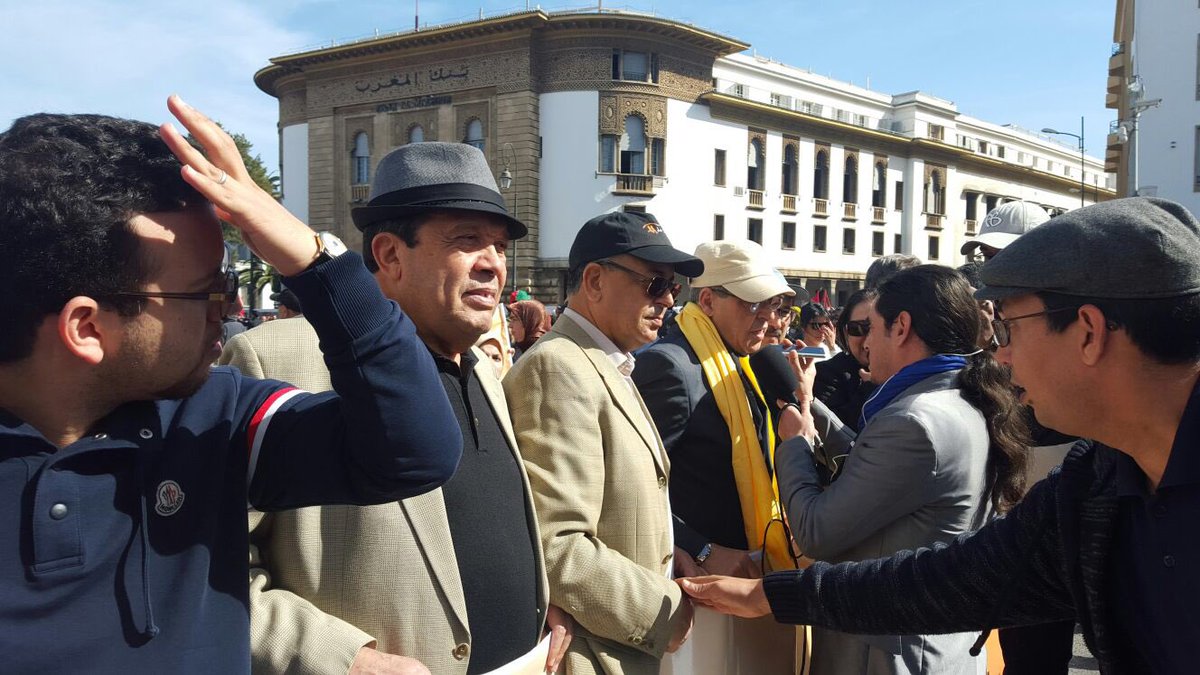 Lahcenhaddad's tweet photo. Proud to participate in the 3million March today in Rabat to denounce @UN SG declaration against #MoroccanSahara https://t.co/fn0CNrhN5i