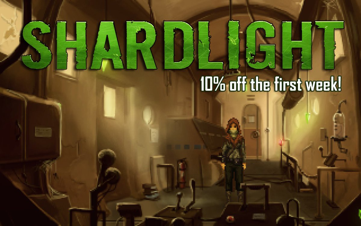 WadjetEyeGames's tweet photo. I'm running out of new and clever ways to say this. Shardlight is 10% off till Tuesday: https://t.co/k3YEIcyPLf https://t.co/bK71yjJtWF