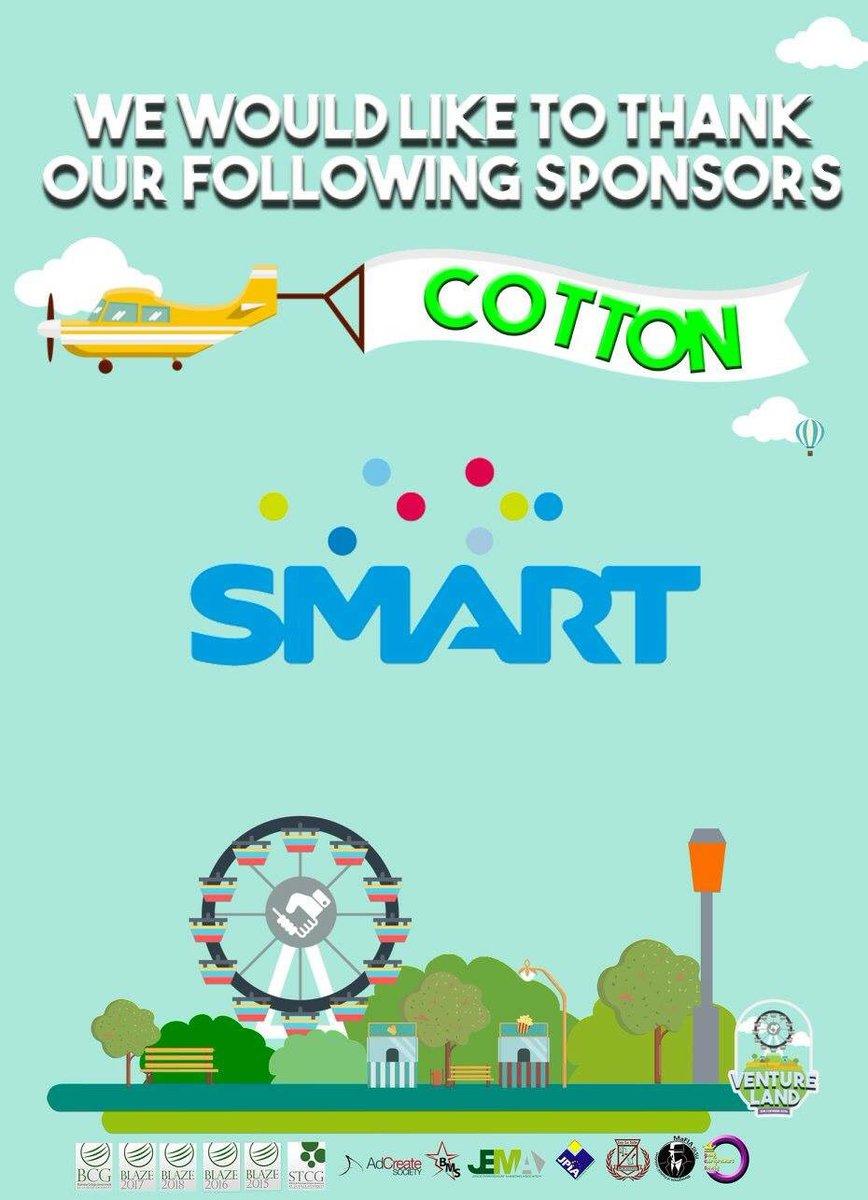 COBWeek2016's tweet photo. We would like to thank our sponsors for making Venture Land 2016 successful! https://t.co/FxhMWkiXCm