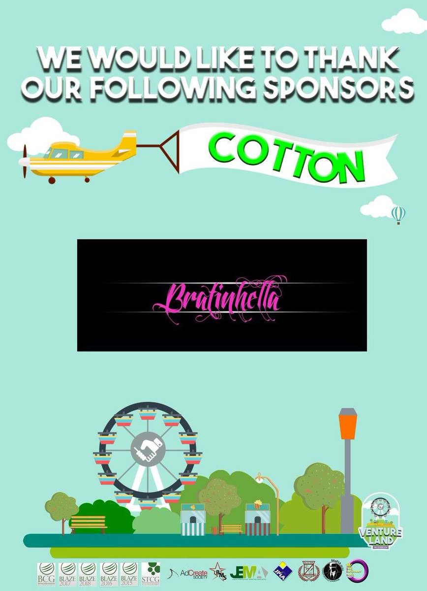 COBWeek2016's tweet photo. We would like to thank our sponsors for making Venture Land 2016 successful! https://t.co/U7daC61djU
