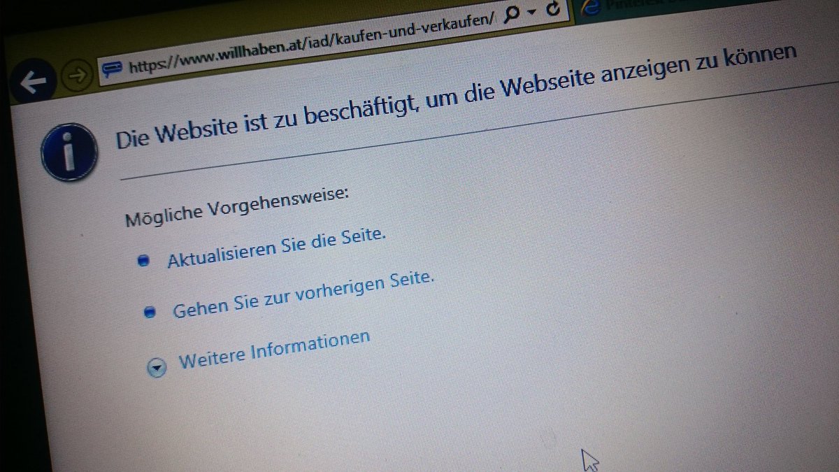 mrsrisgruber's tweet photo. .@MicrosoftAT @willhaben  Haha Fehlermeldung des Tages. #Weltklasse #not #wtf https://t.co/fIVuquOi7F