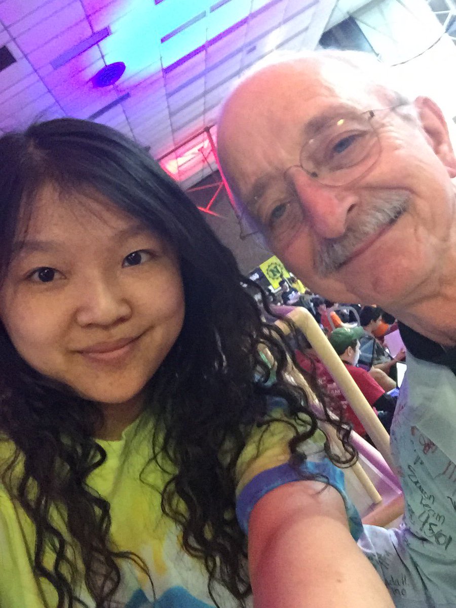 frc716's tweet photo. I MET WOODIE FLOWERS @WPI
Thank you @WoodieFlowers #omgrobots #FIRSTSTRONGHOLD #morethanrobots 
(@FIRSTweets ) https://t.co/LoDPrJNnNN