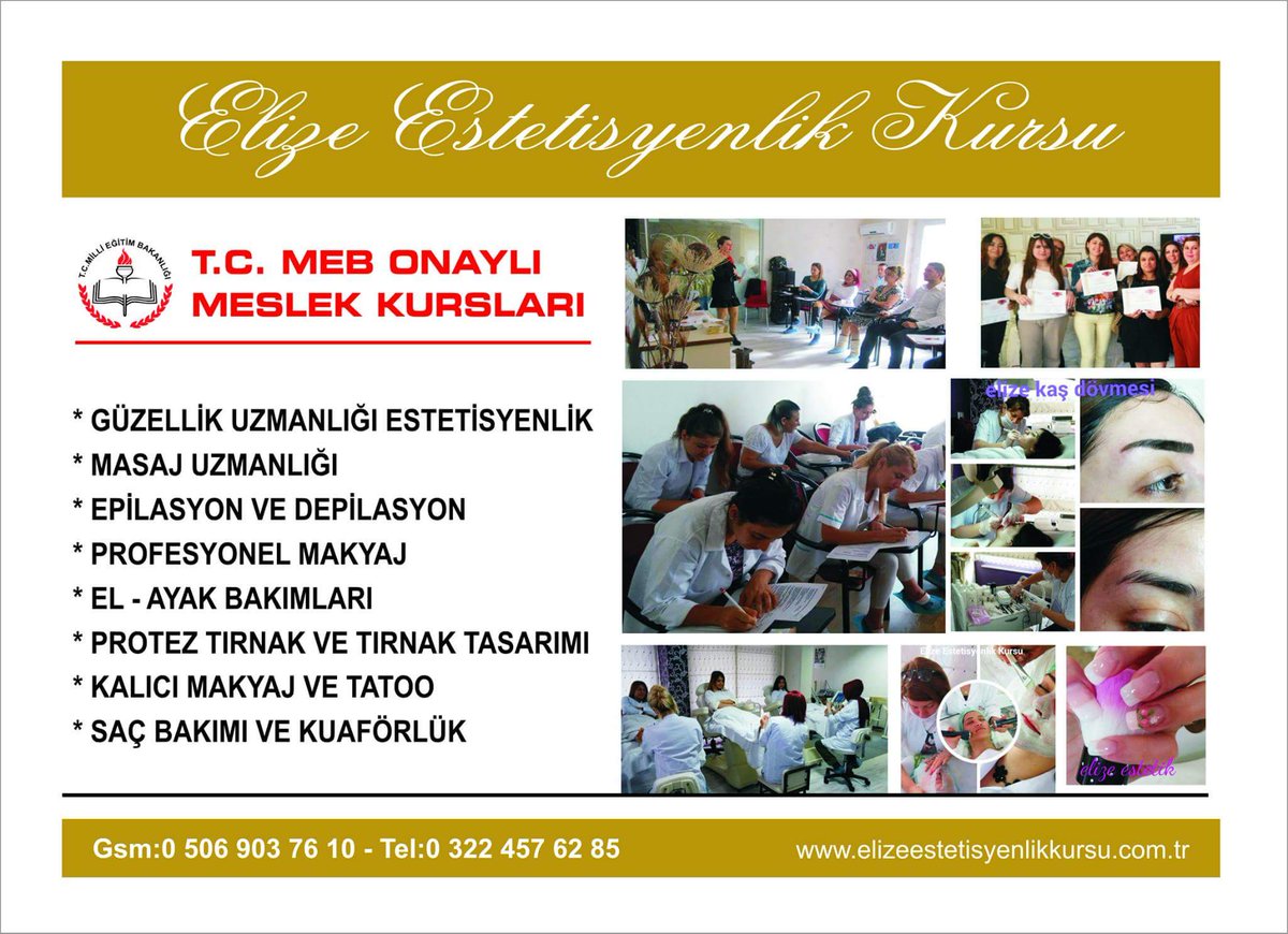 BedriyeAslan's tweet photo. #yenidönemkayıtlarımızbaşlamıştır #elizeestetisyenlikkursu #elizeestetik #guzellikkursuelize #masaj #makyaj https://t.co/15U3vQ3TCt