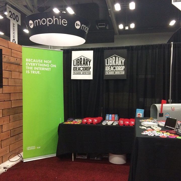 ALALibrary's tweet image. #liblove ready for business today at #SxSW Looking forward to talking to people abt how #LibrariesTransform communi…