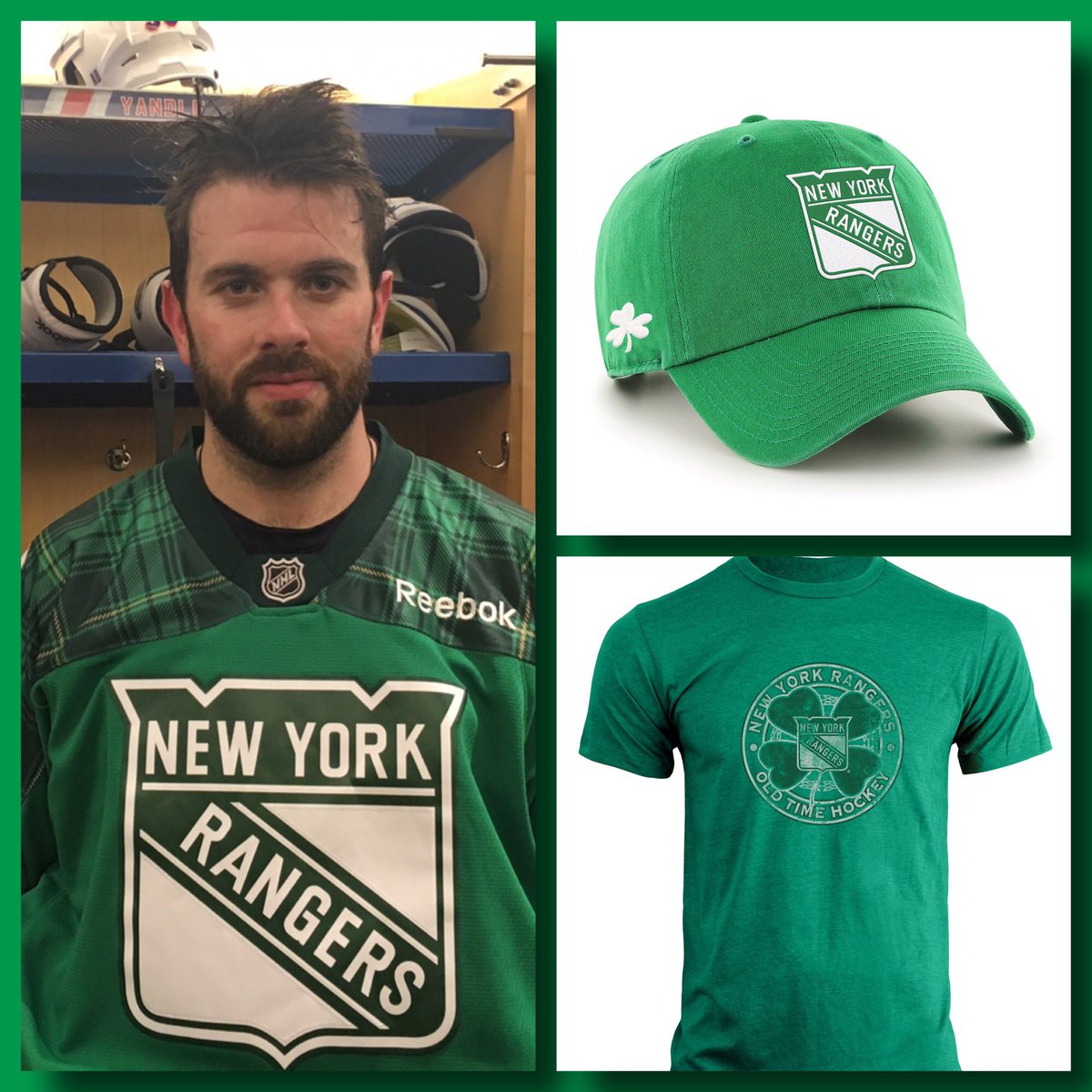 green new york rangers jersey