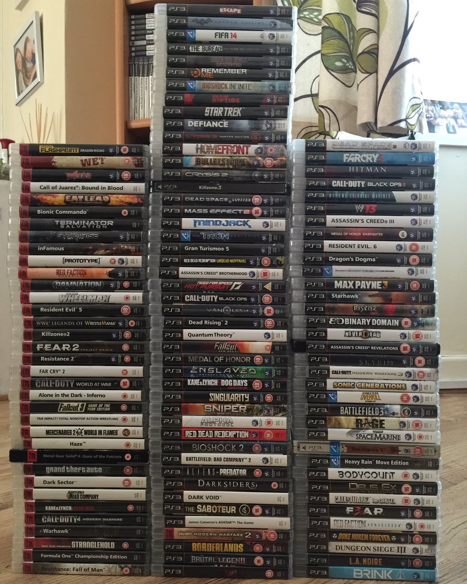 elderlyons101's tweet photo. The updated PS3 tower of power 🙌🏻 #ps3 #gamer #gaming #collector https://t.co/eAU9AofIFJ