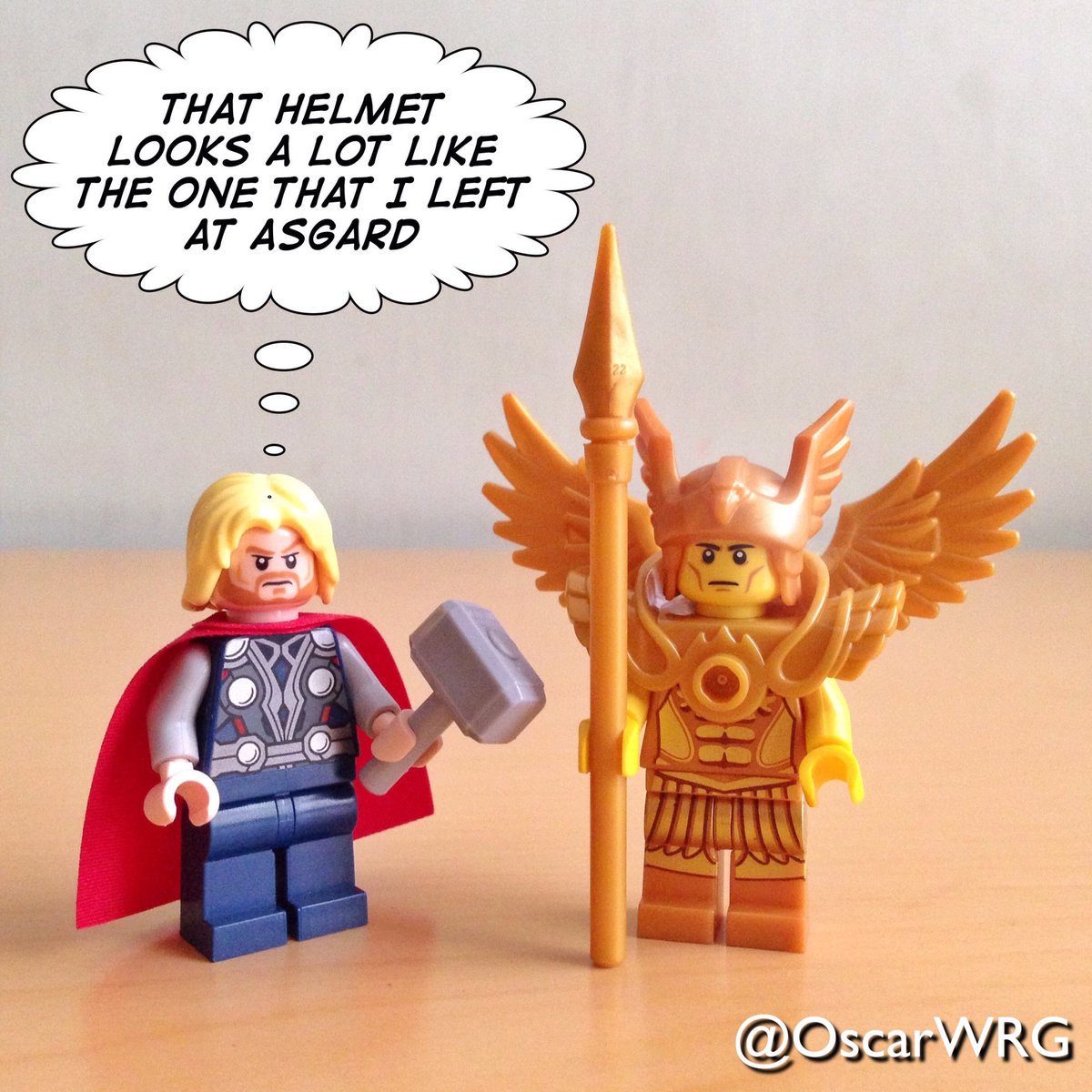 OscarWRG's tweet photo. #LEGO #Thor #Helmet #FlyingWarrior #Warrior @LEGO_Group @TheBrickNetwork @brickset @DoSAinterntl https://t.co/16poj3onuh