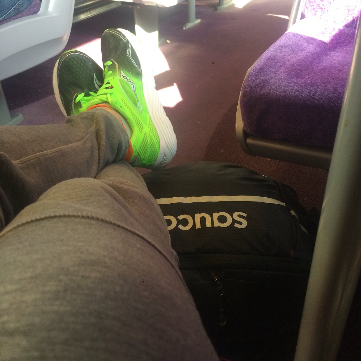 sauconyNSC's tweet photo. Same same but different. Back up to Glasgow now with a new 10km PB in the bag. #FindYourStrong #Saucony #TechRepLife https://t.co/yExPUvPcvw