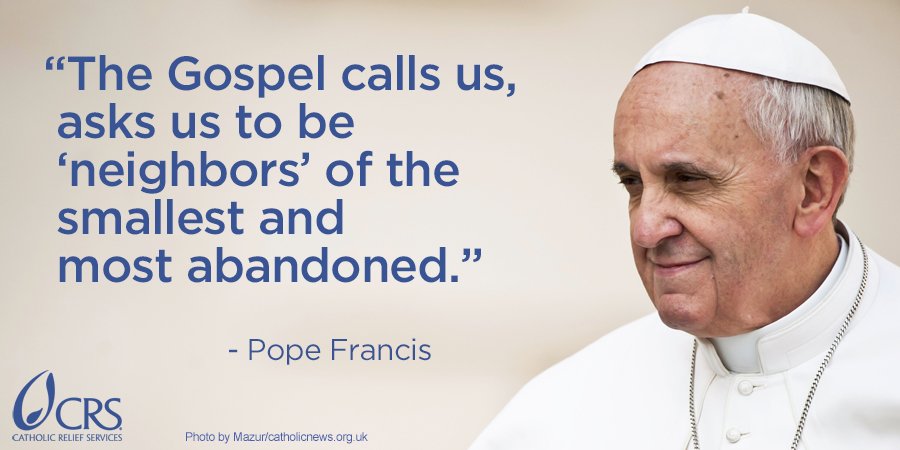 CatholicRelief's tweet photo. On 3rd anniversary of #PopeFrancis' election &amp; the #SyriaWar entering its 6th year, remember what he asked of us. https://t.co/pvcS3mCGCW